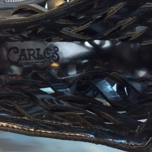 NWOT Carlos Santanta Black Booties Size 9.5 - Picture 8 of 8